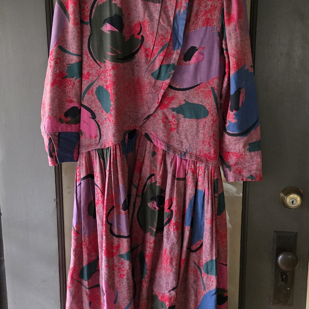Chaco Multicolor Abstract Long Sleeve Dress